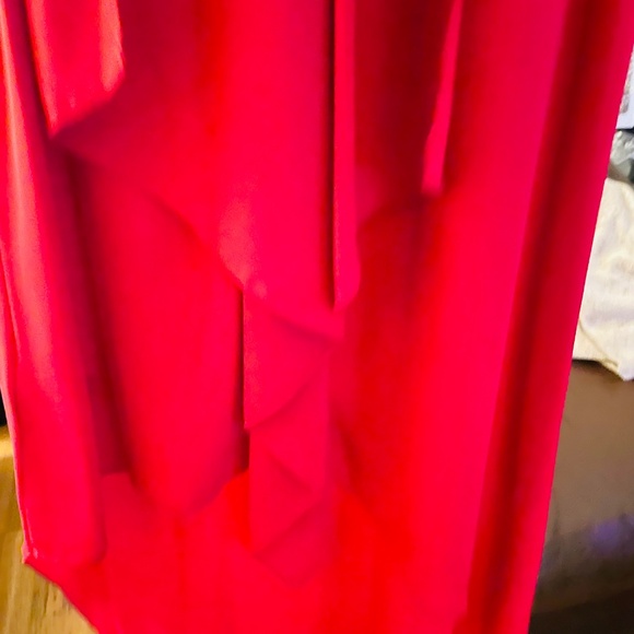 Never worn. BCBG Cherry red high low dress size small. - Picture 9 of 9